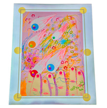 Load image into Gallery viewer, Fireworks Eyeballs Over Fat Finger City Wayne Bloom Coyne Drawings Art