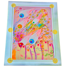 Load image into Gallery viewer, Fireworks Eyeballs Over Fat Finger City Wayne Bloom Coyne Drawings Art