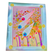 Load image into Gallery viewer, Fireworks Eyeballs Over Fat Finger City Wayne Bloom Coyne Drawings Art