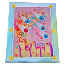 Load image into Gallery viewer, Fireworks Eyeballs Over Fat Finger City Wayne Bloom Coyne Drawings Art