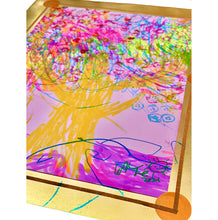 Load image into Gallery viewer, Fireworks Oak Tree Over Happy Frog Wayne Bloom Coyne Drawings Art