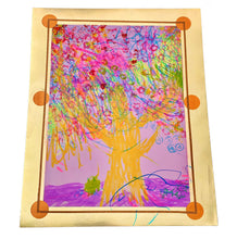 Load image into Gallery viewer, Fireworks Oak Tree Over Happy Frog Wayne Bloom Coyne Drawings Art