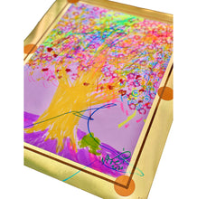 Load image into Gallery viewer, Fireworks Oak Tree Over Happy Frog Wayne Bloom Coyne Drawings Art