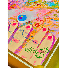 Load image into Gallery viewer, Fireworks Eyeballs Over Fat Finger City Wayne Bloom Coyne Drawings Art
